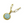Simple Natural Design Round Gemstone Golden Necklace