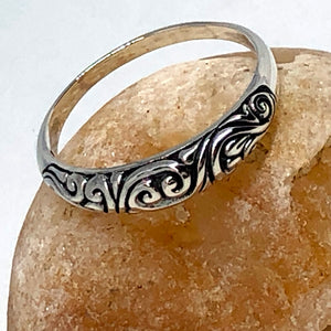 Swirls Sterling Silver Ring