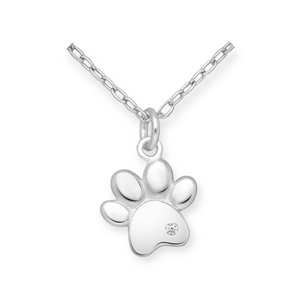 Paw Print Pendant Necklace