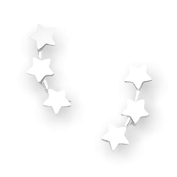Shooting Stars Sterling Silver Stud Earrings