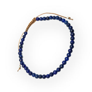 Natural Gemstone Adjustable Anklet