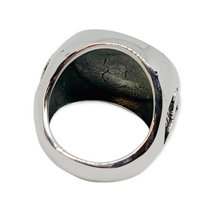 Round Signet Celtic Knot Stainless Steel Ring