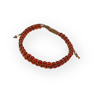 Double Strand Natural Gemstone Adjustable Bracelet