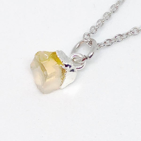 Mini Birthstone Gemstone Nuggets Necklace