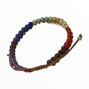 Double Strand Chakra Gemstone Bracelet