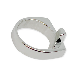 Sideways Cross Stainless Steel Ring
