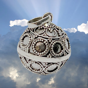 Silver Bells 14mm Pendant Necklace