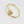 Double Gemstone Golden Sterling Silver Ring