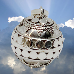 Silver Bells 14mm Pendant Necklace