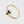 Double Gemstone Golden Sterling Silver Ring