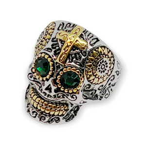 Sugar Skull Stainless Steel Ring