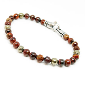 Tiger Iron Pyrite Definition Bracelet