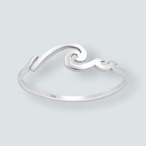 Crashing Waves Sterling Silver Ring