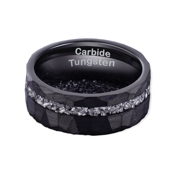 Meteorite Tungsten Carbide Ring