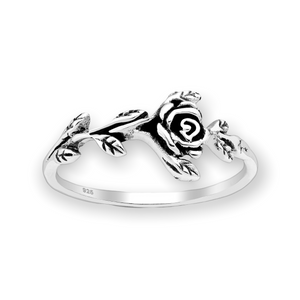 Rose Vine Sterling Silver Ring