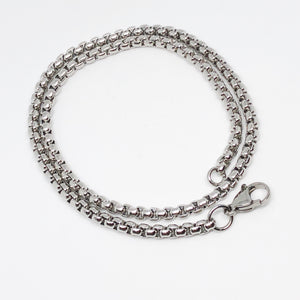 4mm Venetian Box Link Stainless Steel Necklace