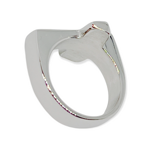 Sideways Cross Stainless Steel Ring