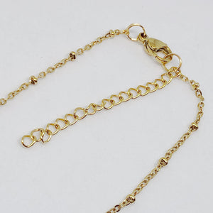 Celestial Dewdrop Gemstone Golden Pendant Necklace