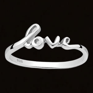 Love Sterling Silver Ring
