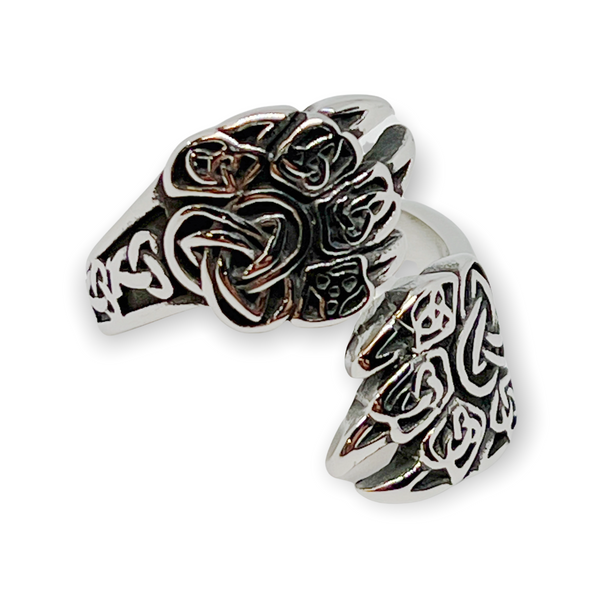 Bear Claw Trinity Stainless Steel Ring