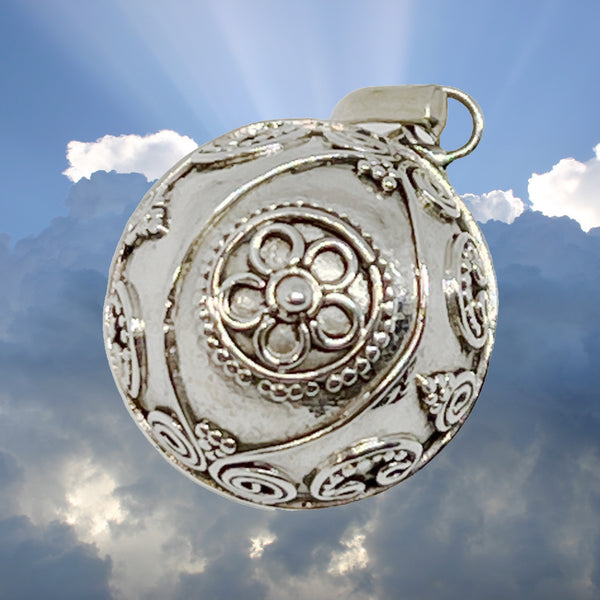Silver Bells 14mm Pendant Necklace
