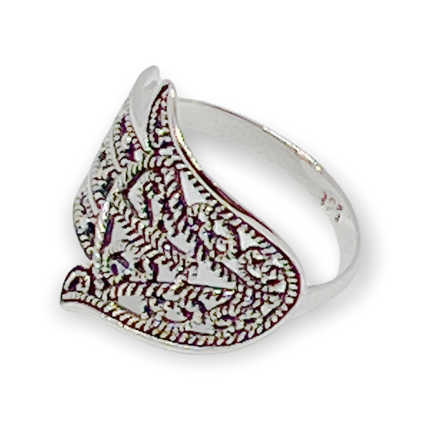 Hamsa Hand Sterling Silver Ring