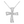 Cubic Zirconia Ribbon Cross Sterling Silver Pendant Necklace
